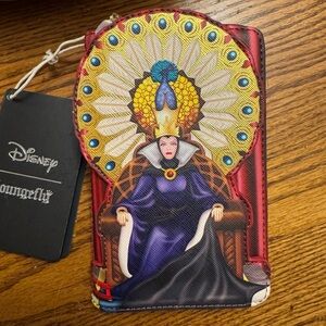 Loungefly Disney Evil Queen Throne Snow White Zip Around Wallet